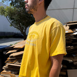 RHINESTONE LOGO TEE YELLOW
